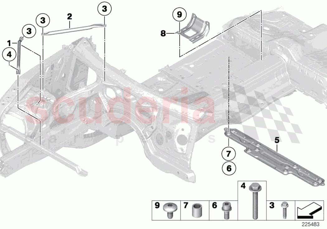 Reinforcement body of Rolls Royce Rolls Royce Dawn RR6(2017-2023)
