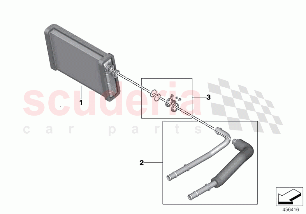 Heater radiator of Rolls Royce Rolls Royce Ghost Extended RR22(2019-2023)