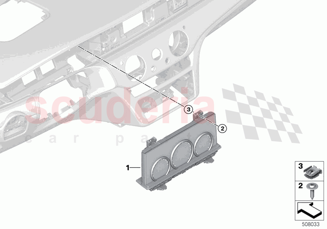 Instrument cluster of Rolls Royce Rolls Royce Ghost Extended RR22(2019-2023)
