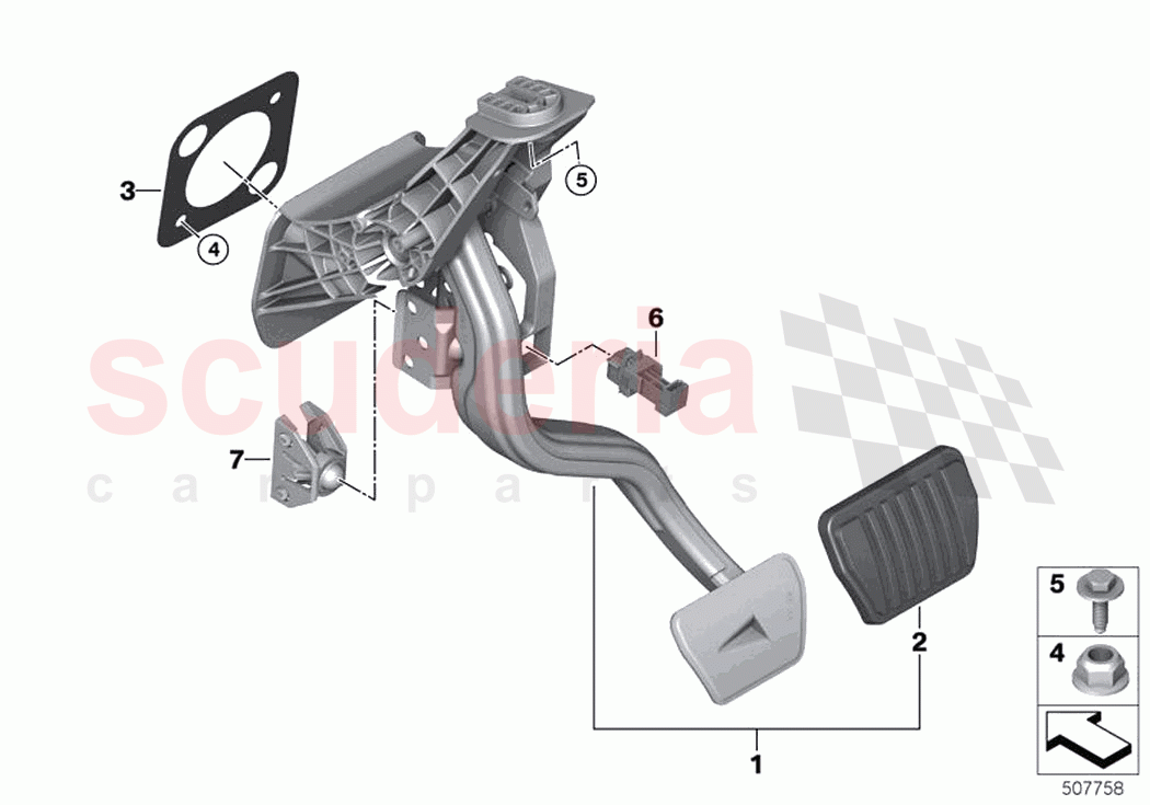 Pedal assembly automatic transmission of Rolls Royce Rolls Royce Ghost Extended RR22(2019-2023)
