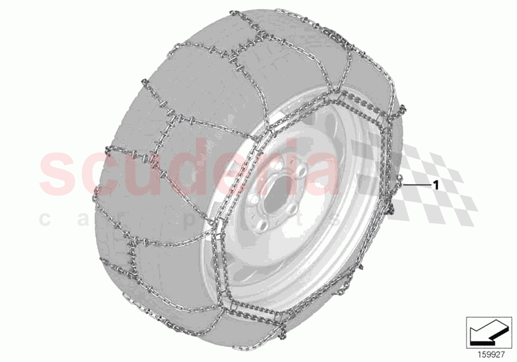 Snow chain of Rolls Royce Rolls Royce Ghost Extended RR22(2019-2023)