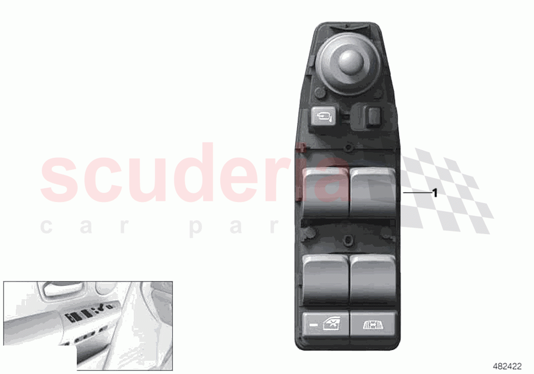 Oper unit switch cluster door front of Rolls Royce Rolls Royce Ghost Extended RR22(2019-2023)
