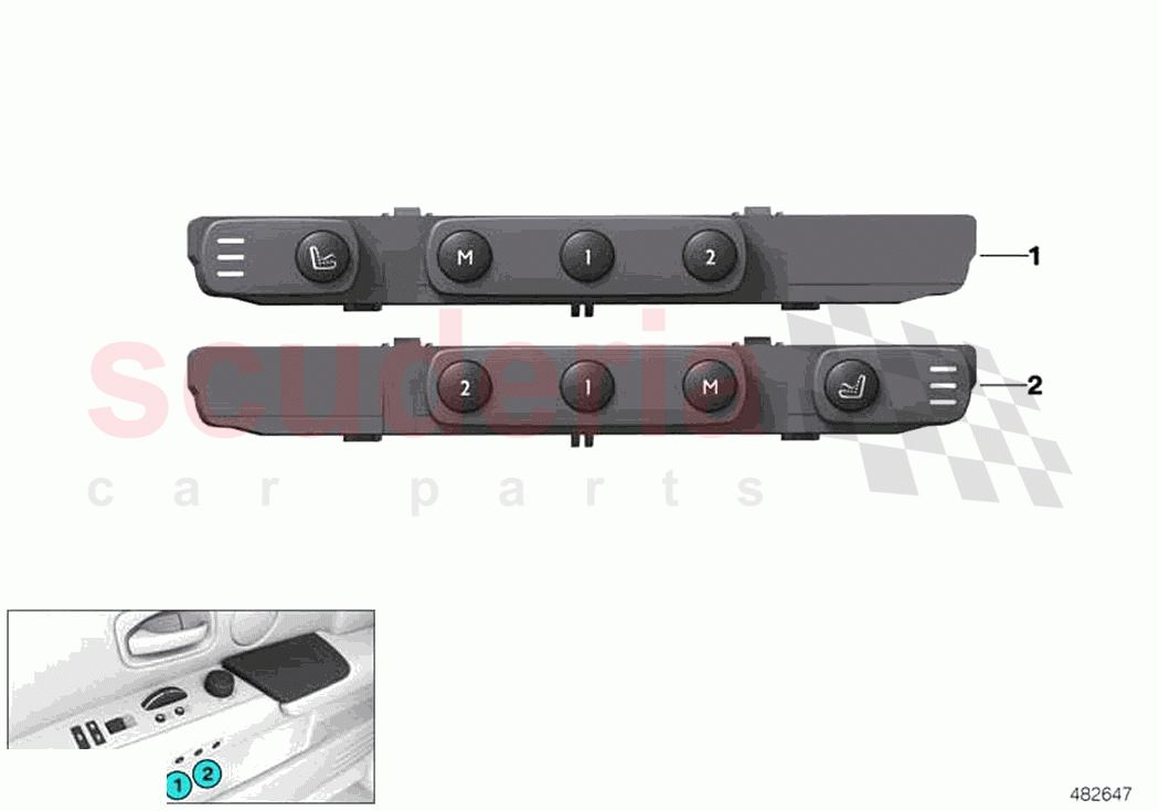 Seat functions rear pass compartment of Rolls Royce Rolls Royce Ghost Extended RR22(2019-2023)