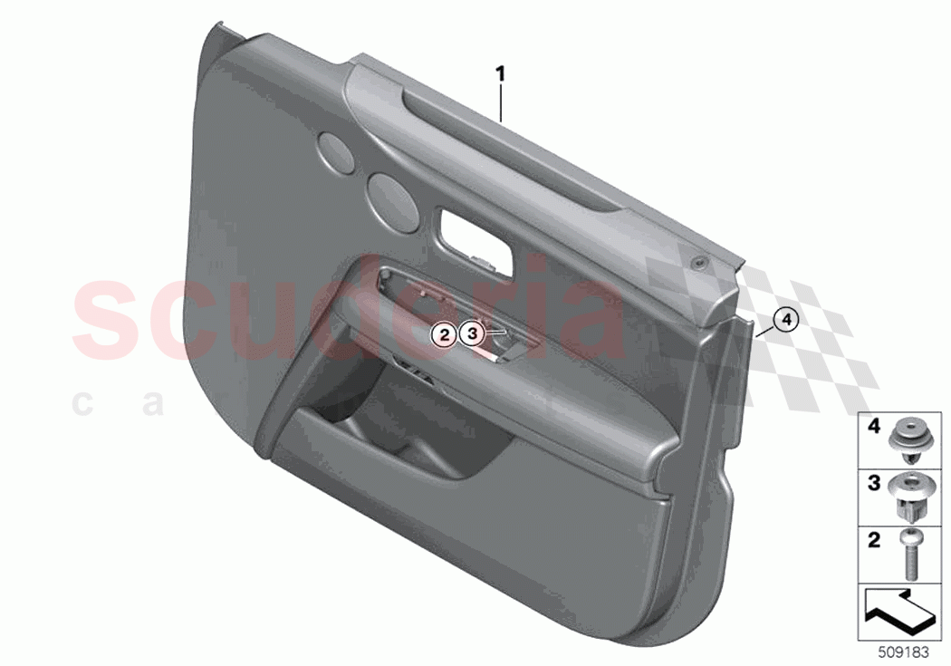 Door trim panel front of Rolls Royce Rolls Royce Ghost Extended RR22(2019-2023)