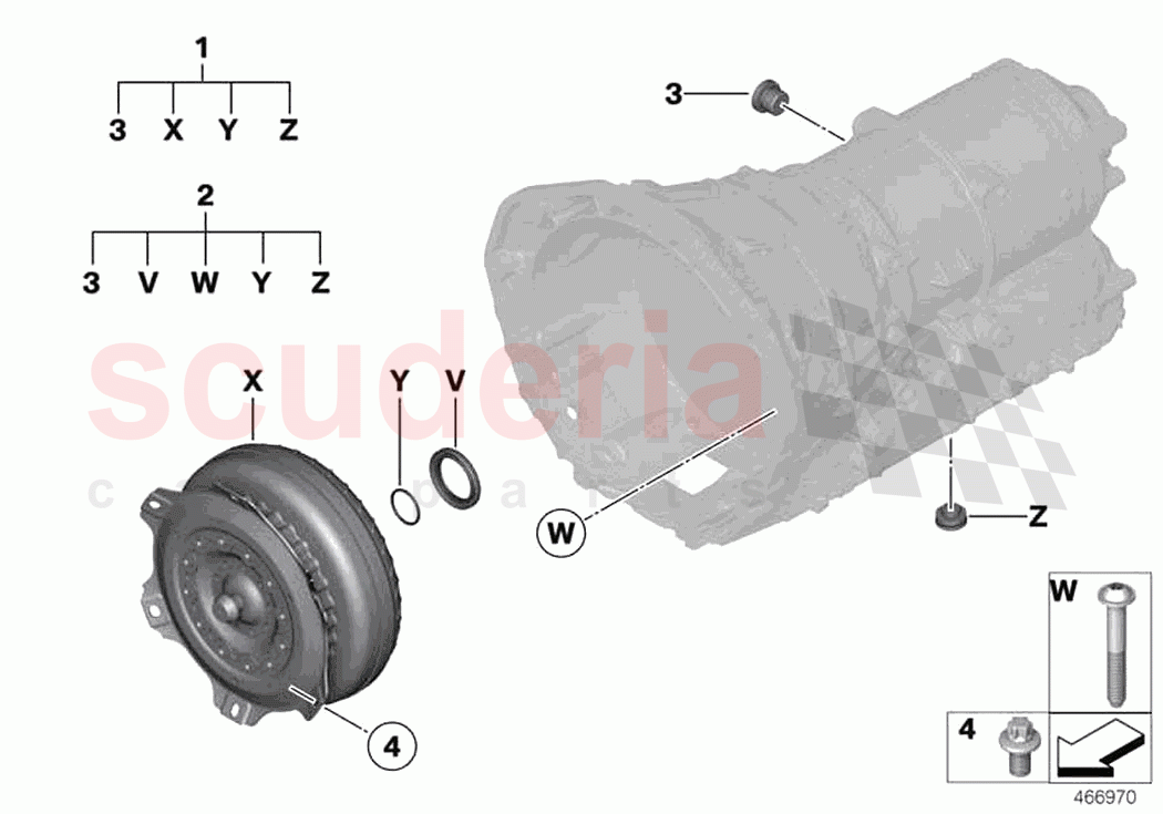 GA8HP95Z torque converter seal elements of Rolls Royce Rolls Royce Ghost RR21(2019-2023)