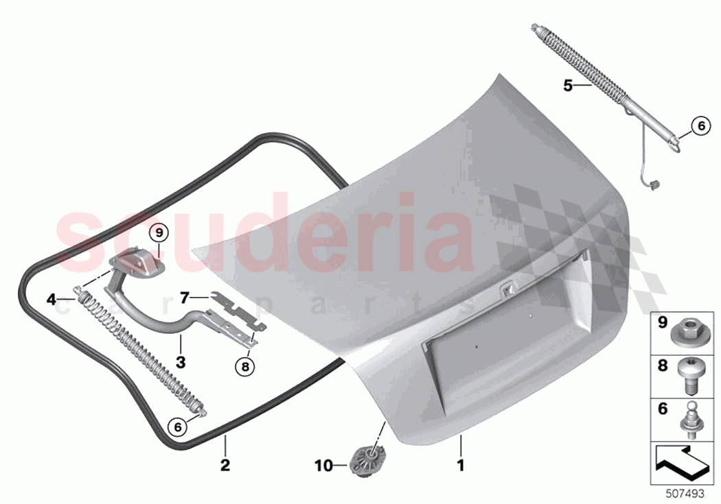 Trunk lid of Rolls Royce Rolls Royce Ghost RR21(2019-2023)