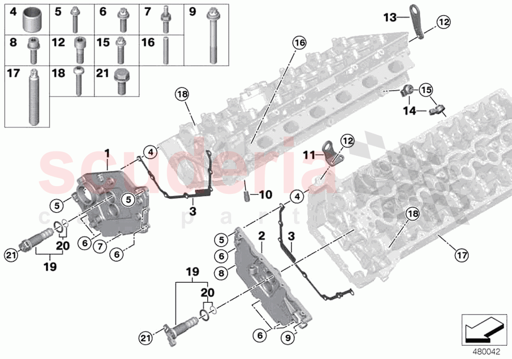 Cylinder head attached parts of Rolls Royce Rolls Royce Ghost RR21(2019-2023)