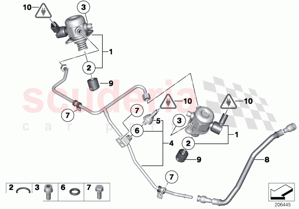 High pressure pump Tubing of Rolls Royce Rolls Royce Ghost RR21(2019-2023)