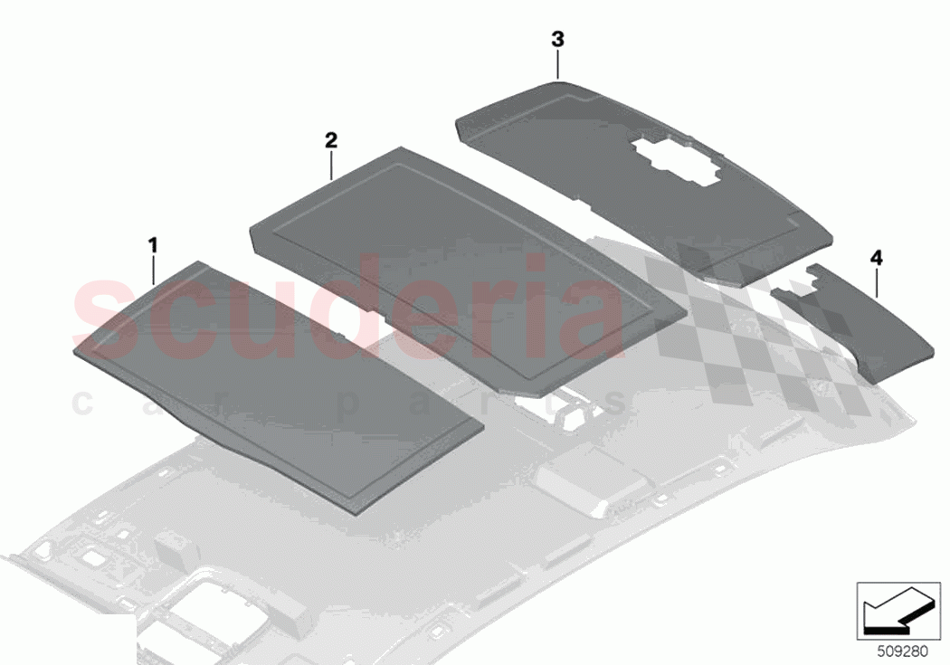 Sound insulation roof of Rolls Royce Rolls Royce Ghost RR21(2019-2023)