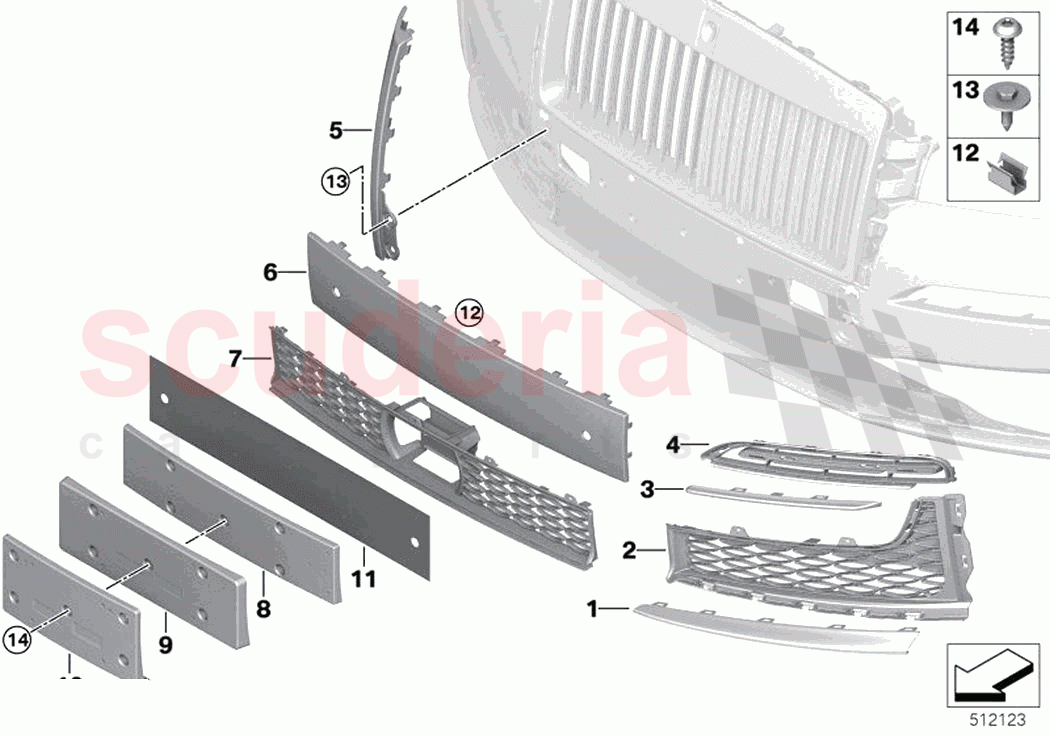 Trim panel trim elements front of Rolls Royce Rolls Royce Ghost RR21(2019-2023)