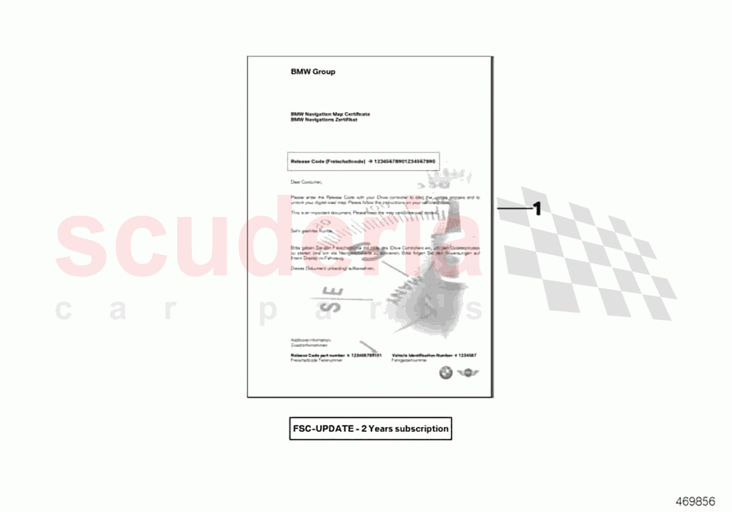 Enabling code 2 year update NAV CIC H of Rolls Royce Rolls Royce Ghost RR4(2017-2019)
