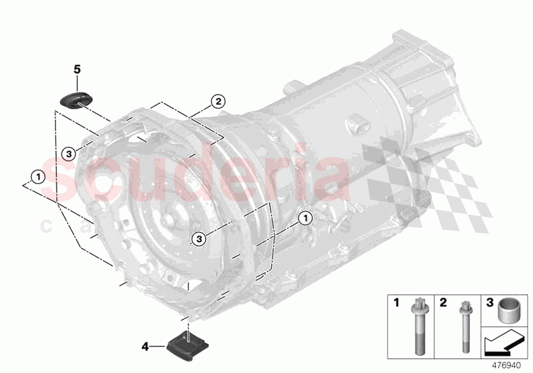 Transmission mounting parts of Rolls Royce Rolls Royce Ghost RR4(2017-2019)