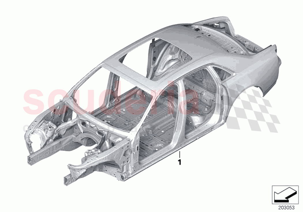 Body skeleton of Rolls Royce Rolls Royce Ghost RR4(2017-2019)