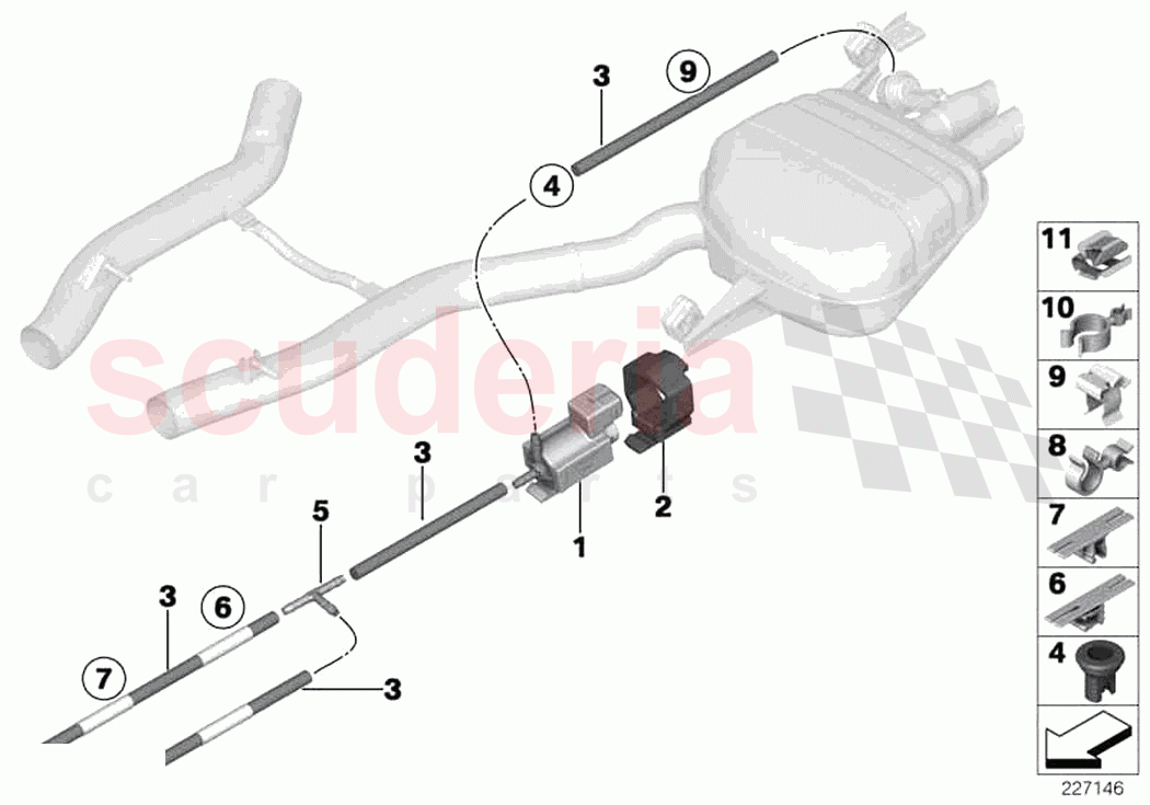 Vacuum control exhaust flap of Rolls Royce Rolls Royce Ghost RR4(2017-2019)