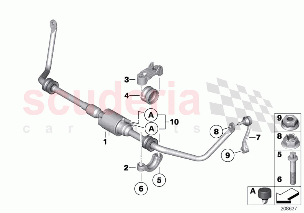 Front stabilizer bar Dynamic Drive of Rolls Royce Rolls Royce Ghost RR4(2017-2019)