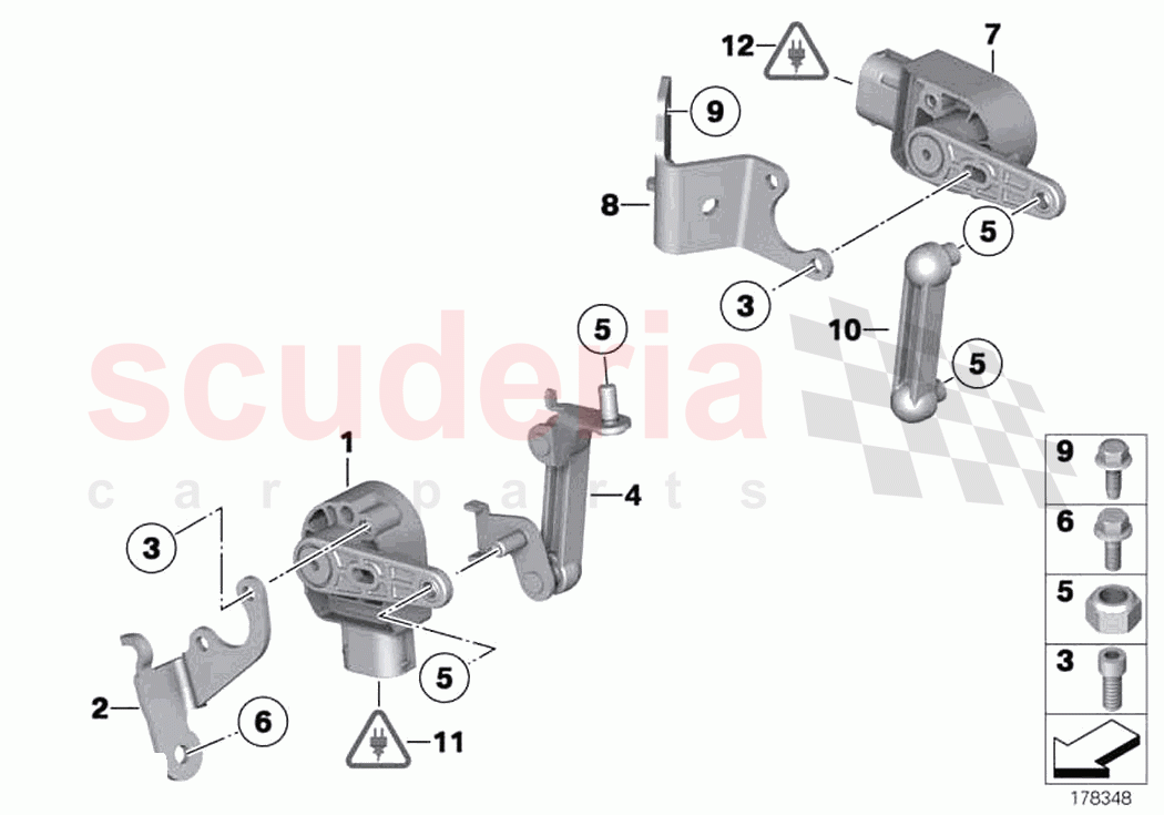 Headlight vertical aim control sensor of Rolls Royce Rolls Royce Ghost RR4(2017-2019)