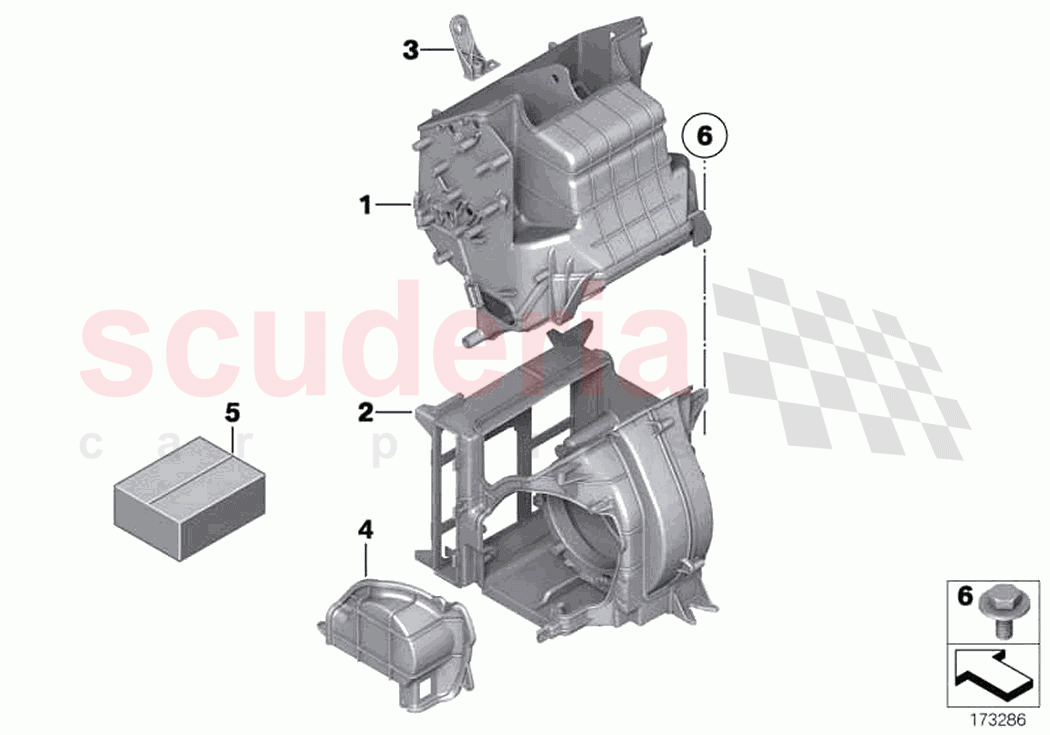 Housing sections rear air conditioner of Rolls Royce Rolls Royce Ghost RR4(2017-2019)