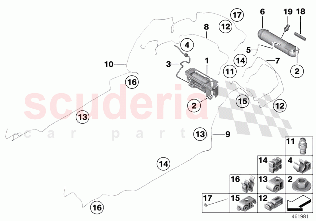 Levelling device pressure accumulator of Rolls Royce Rolls Royce Ghost RR4(2017-2019)