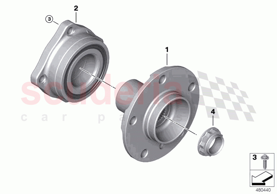 Side shaft wheel bearings of Rolls Royce Rolls Royce Ghost RR4(2017-2019)