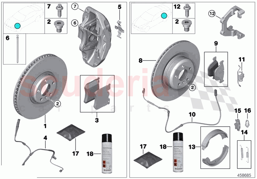 Service brakes of Rolls Royce Rolls Royce Ghost RR4(2017-2019)