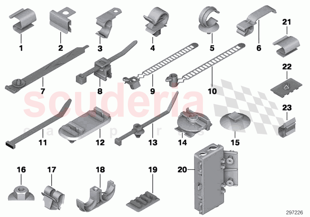Cable harness fixings of Rolls Royce Rolls Royce Ghost RR4(2017-2019)