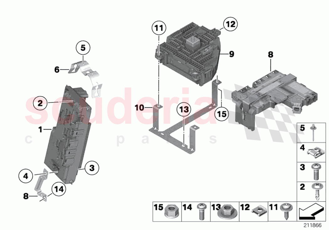 Power distribution box of Rolls Royce Rolls Royce Ghost RR4(2017-2019)