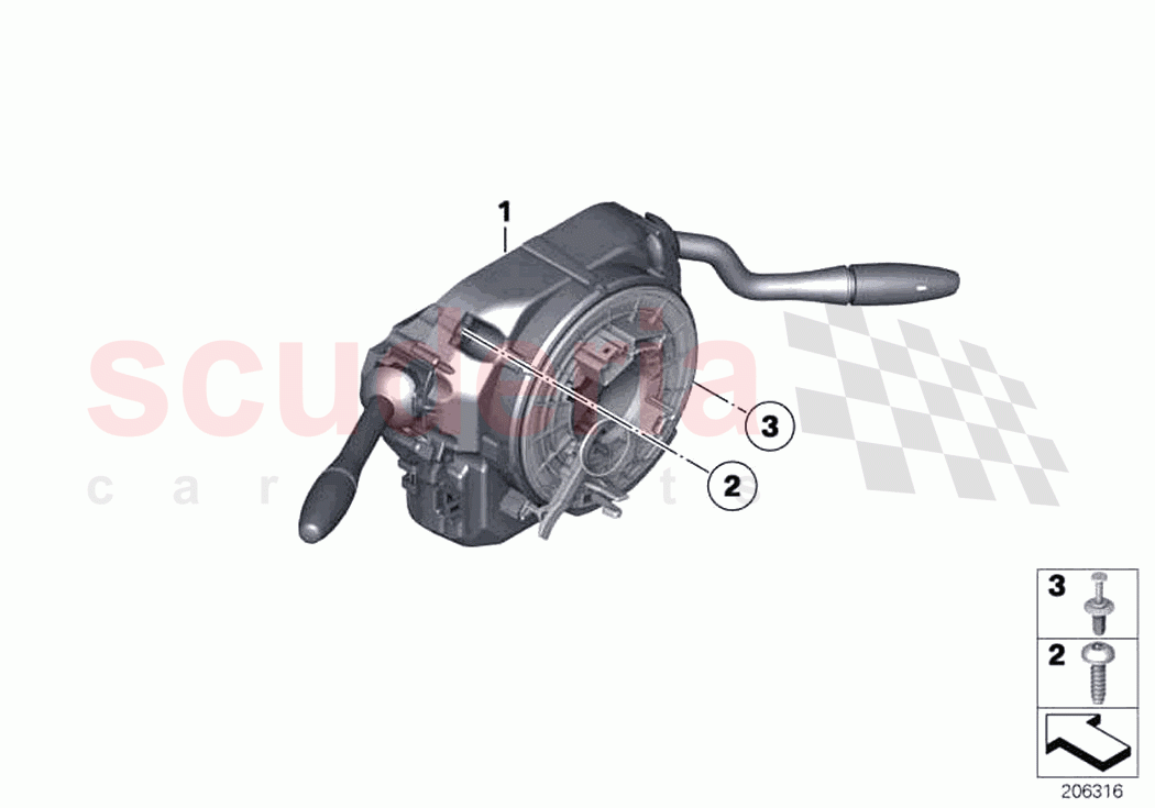 Switch cluster steering column of Rolls Royce Rolls Royce Ghost RR4(2017-2019)