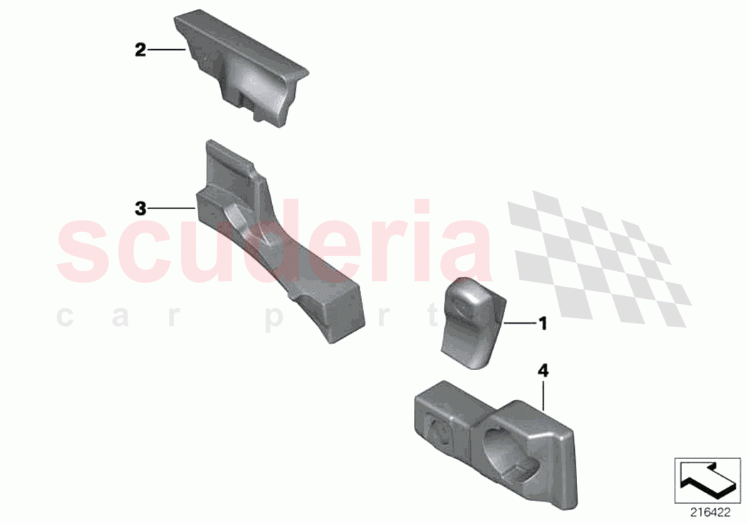 Mounting parts door trim panel front of Rolls Royce Rolls Royce Ghost RR4(2017-2019)