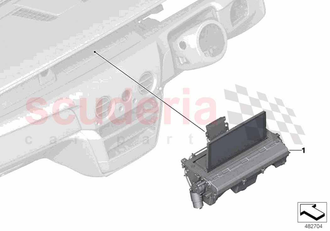 Central information display of Rolls Royce Rolls Royce Phantom Extended RR12(2017-2023)