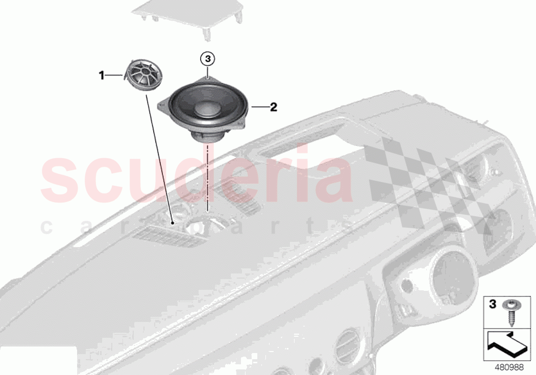 Loudspeaker instrument panel of Rolls Royce Rolls Royce Phantom Extended RR12(2017-2023)