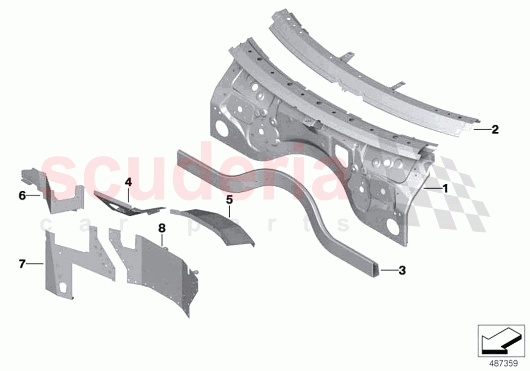 Splash wall parts of Rolls Royce Rolls Royce Phantom Extended RR12(2017-2023)
