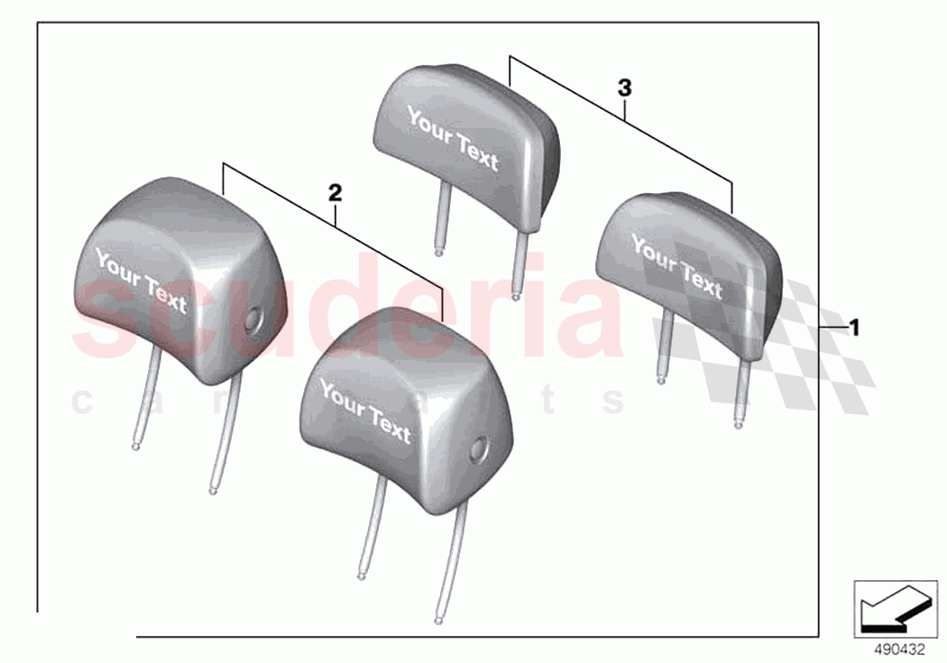 Retrofit headrests personalised of Rolls Royce Rolls Royce Phantom Extended RR12(2017-2023)