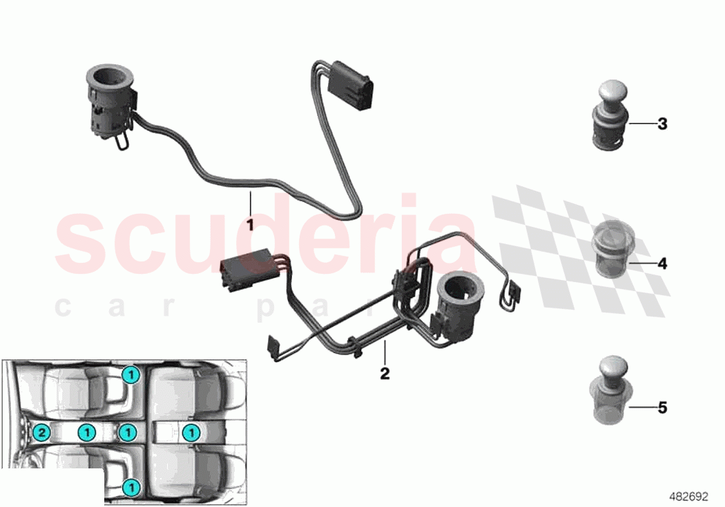 Cigarette lighter power sockets of Rolls Royce Rolls Royce Phantom Extended RR12(2017-2023)