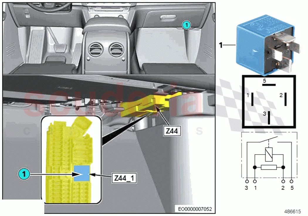 Relay terminal 30B Z44 1 of Rolls Royce Rolls Royce Phantom Extended RR12(2017-2023)