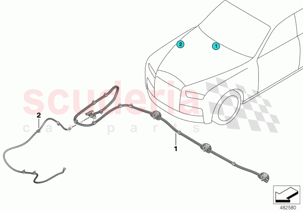 Single parts for windshield cleaning of Rolls Royce Rolls Royce Phantom Extended RR12(2017-2023)
