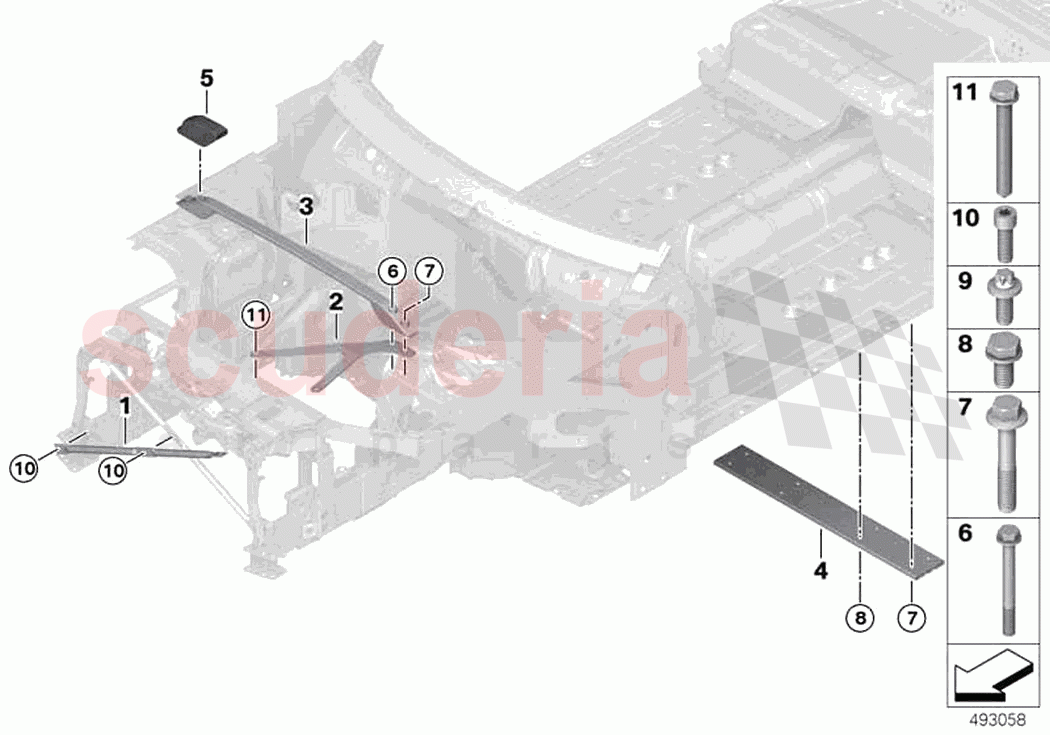 Reinforcement body of Rolls Royce Rolls Royce Phantom Extended RR12(2017-2023)