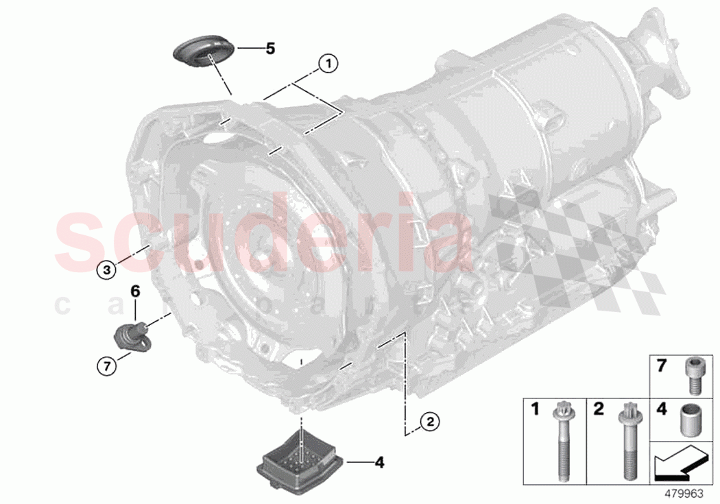 Transmission mounting parts of Rolls Royce Rolls Royce Phantom RR11(2017-2023)