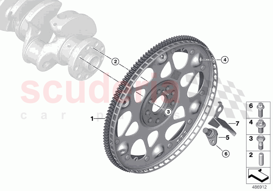 Flywheel of Rolls Royce Rolls Royce Phantom RR11(2017-2023)
