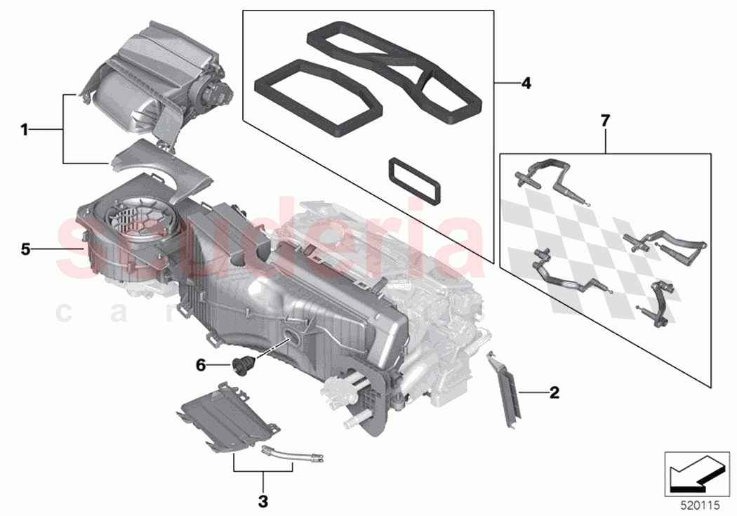 Housing parts heater and air condit of Rolls Royce Rolls Royce Phantom RR11(2017-2023)