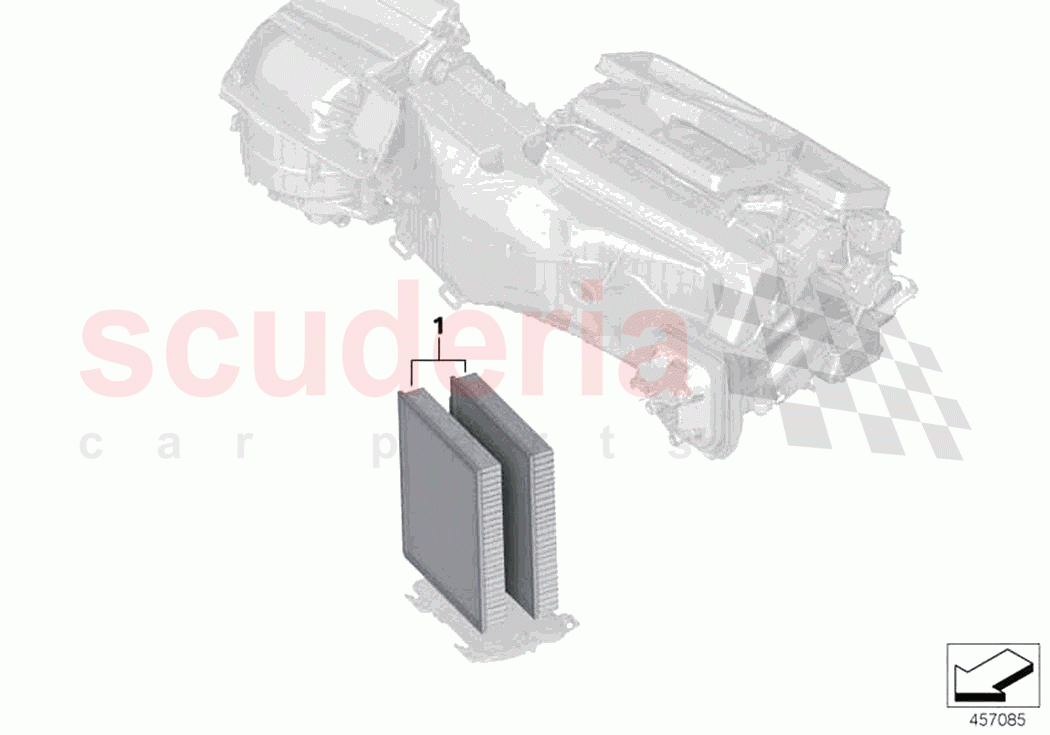 Microfilter activated Carbon container of Rolls Royce Rolls Royce Phantom RR11(2017-2023)