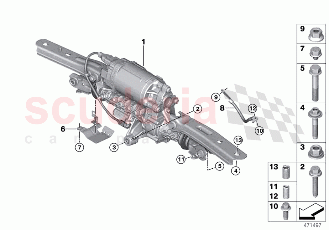 Actuator HSR mounting parts control unit of Rolls Royce Rolls Royce Phantom RR11(2017-2023)