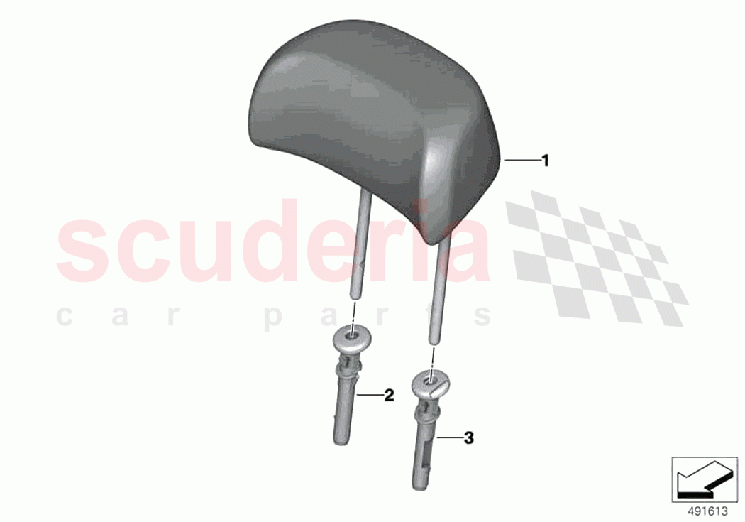 Rear seat head restraint of Rolls Royce Rolls Royce Phantom RR11(2017-2023)