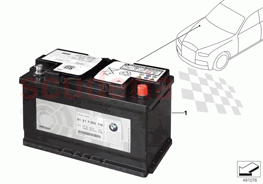 Additional battery of Rolls Royce Rolls Royce Phantom RR11(2017-2023)