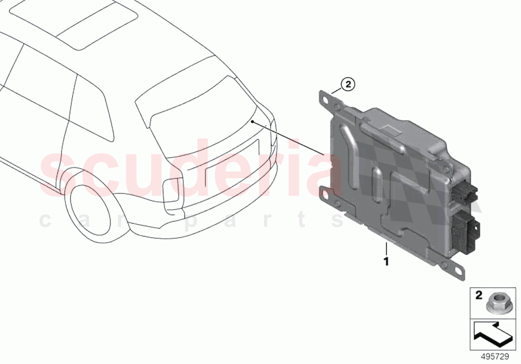 Battery charging module BCU150 of Rolls Royce Rolls Royce Phantom RR11(2017-2023)