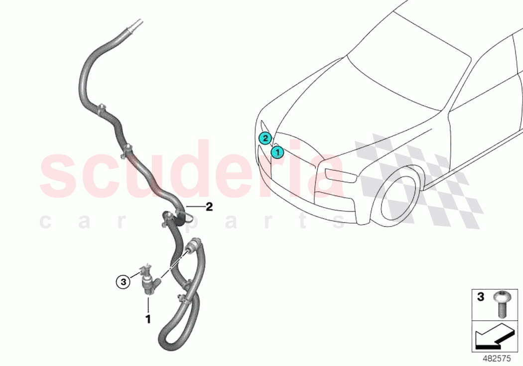 Headlight clean sys Night Vision camera of Rolls Royce Rolls Royce Phantom RR11(2017-2023)