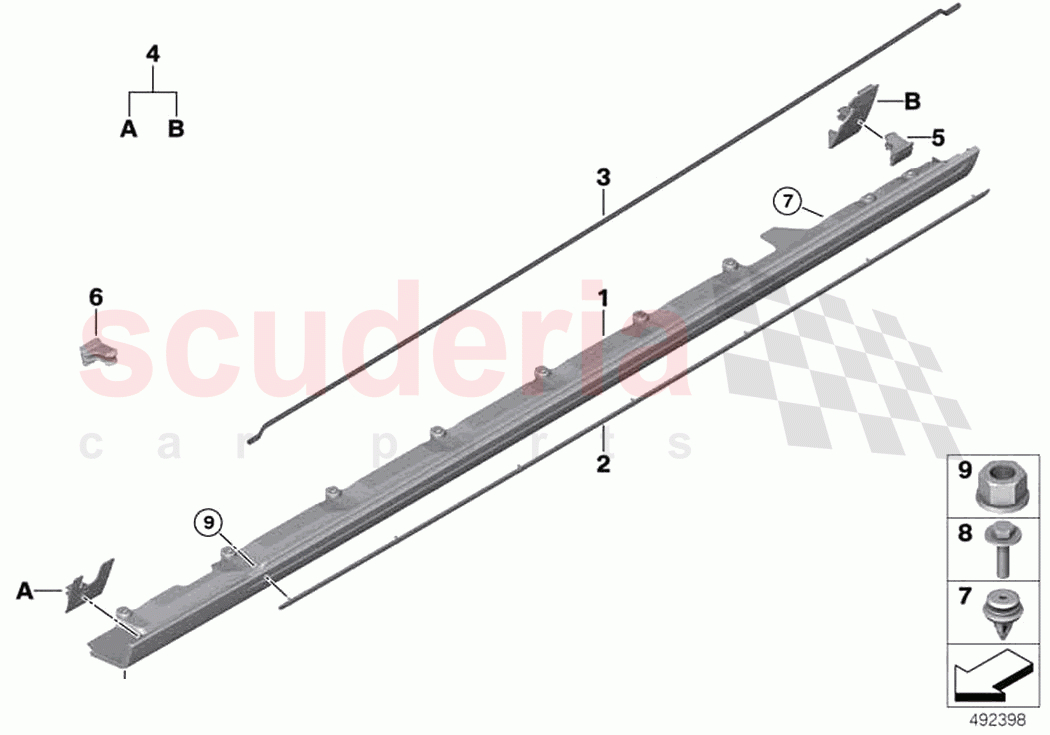 Cover door sill wheel arch of Rolls Royce Rolls Royce Phantom RR11(2017-2023)