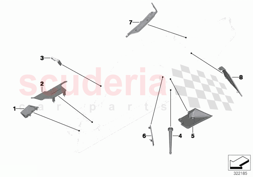 Cavity shielding side frame of Rolls Royce Rolls Royce Wraith RR5(2017-2023)