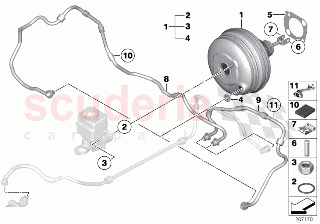Power brake unit depression of Rolls Royce Rolls Royce Wraith RR5(2017-2023)