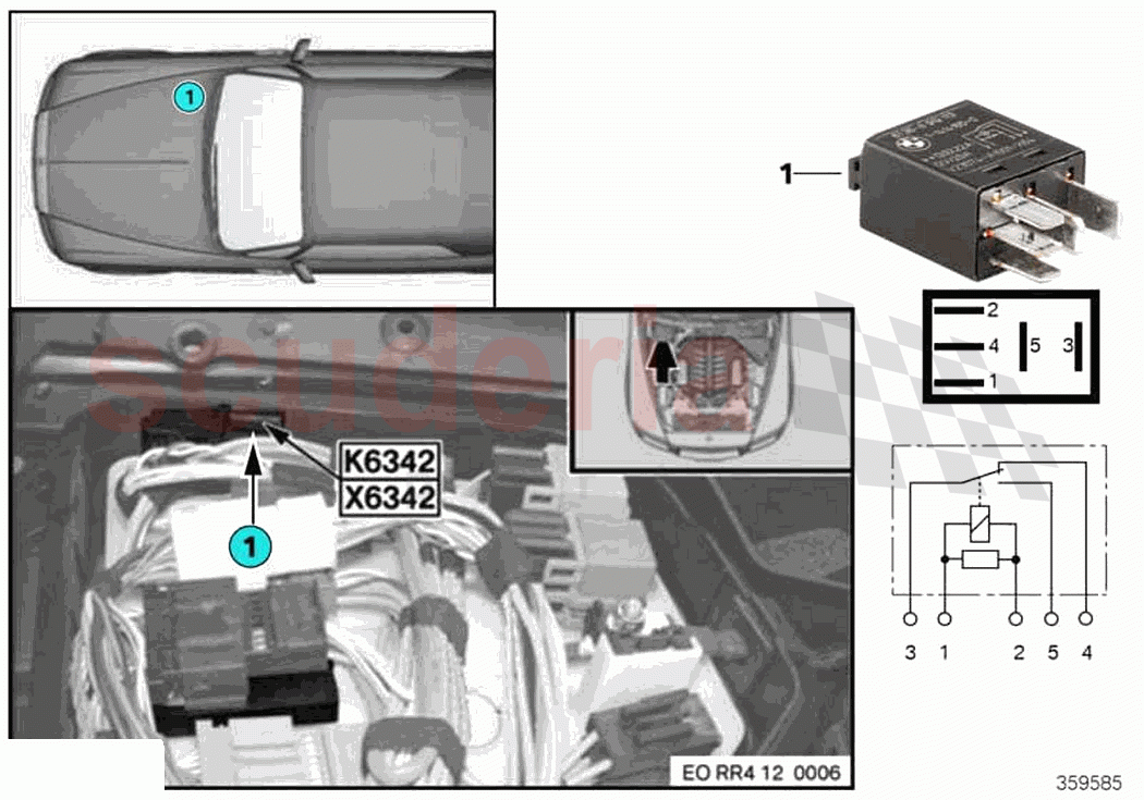 Relay quantity control valves K6342 of Rolls Royce Rolls Royce Wraith RR5(2017-2023)