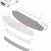 Backing Plate, Radiator Grille for 